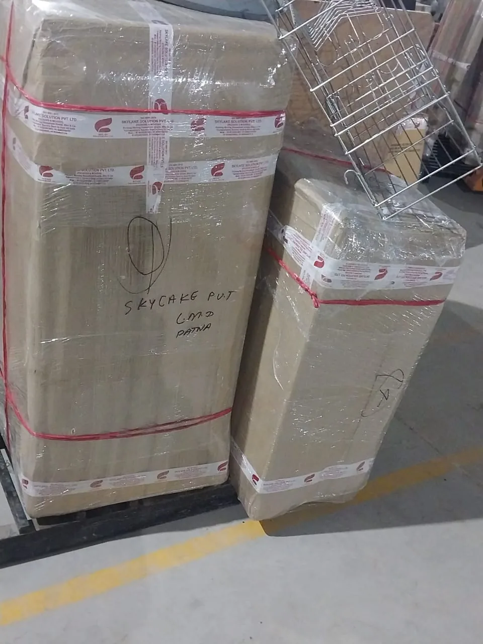 Large Item Packed in Cardboard